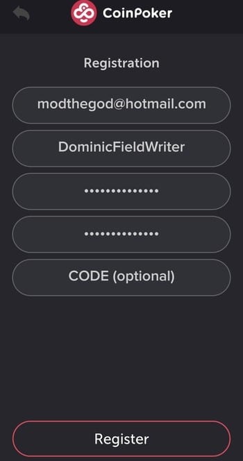 Register an Account