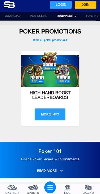 best omaha poker sites - SportsBetting.ag poker on mobile