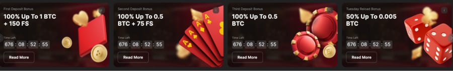 See the latest bonuses at Betspins.io, including a 100% first deposit match up to 1 BTC and 150 free spins.