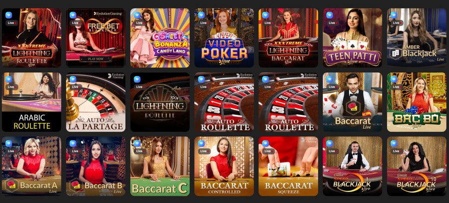 Play the latest live games from Pragmatic Play and Evolution Gaming right now at Betspins.io.