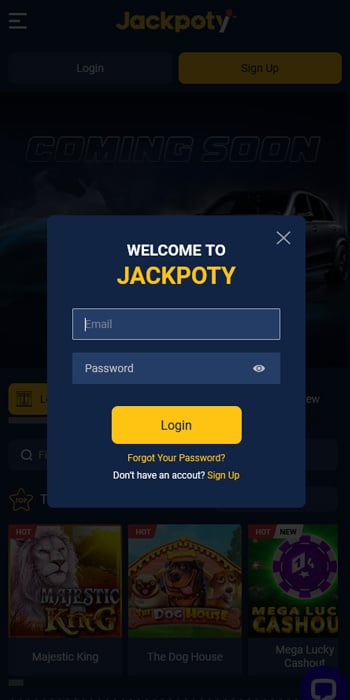Login, Deposit and Claim Bonus