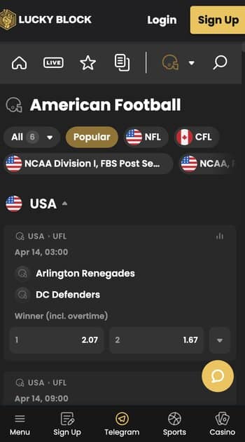 Search for a Sport for BTC Betting