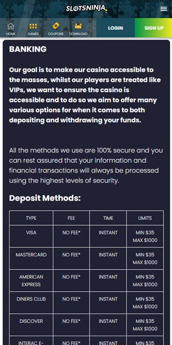 Verify and Deposit