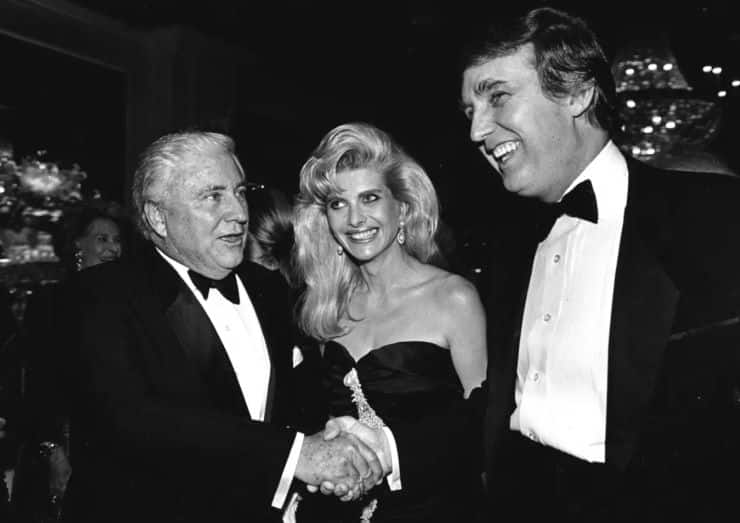 Merv Griffin with Ivana and Donald Trump