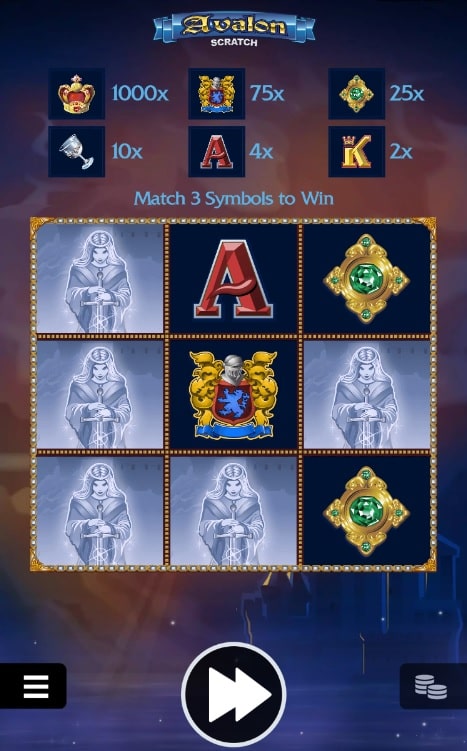 Avalon Scratchcard