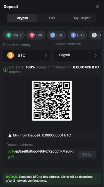 Deposit Funds Online