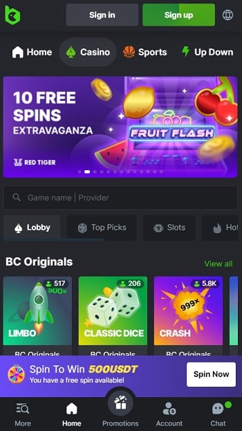 BC.Game Homepage