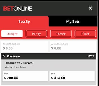 Place a Soccer Bet