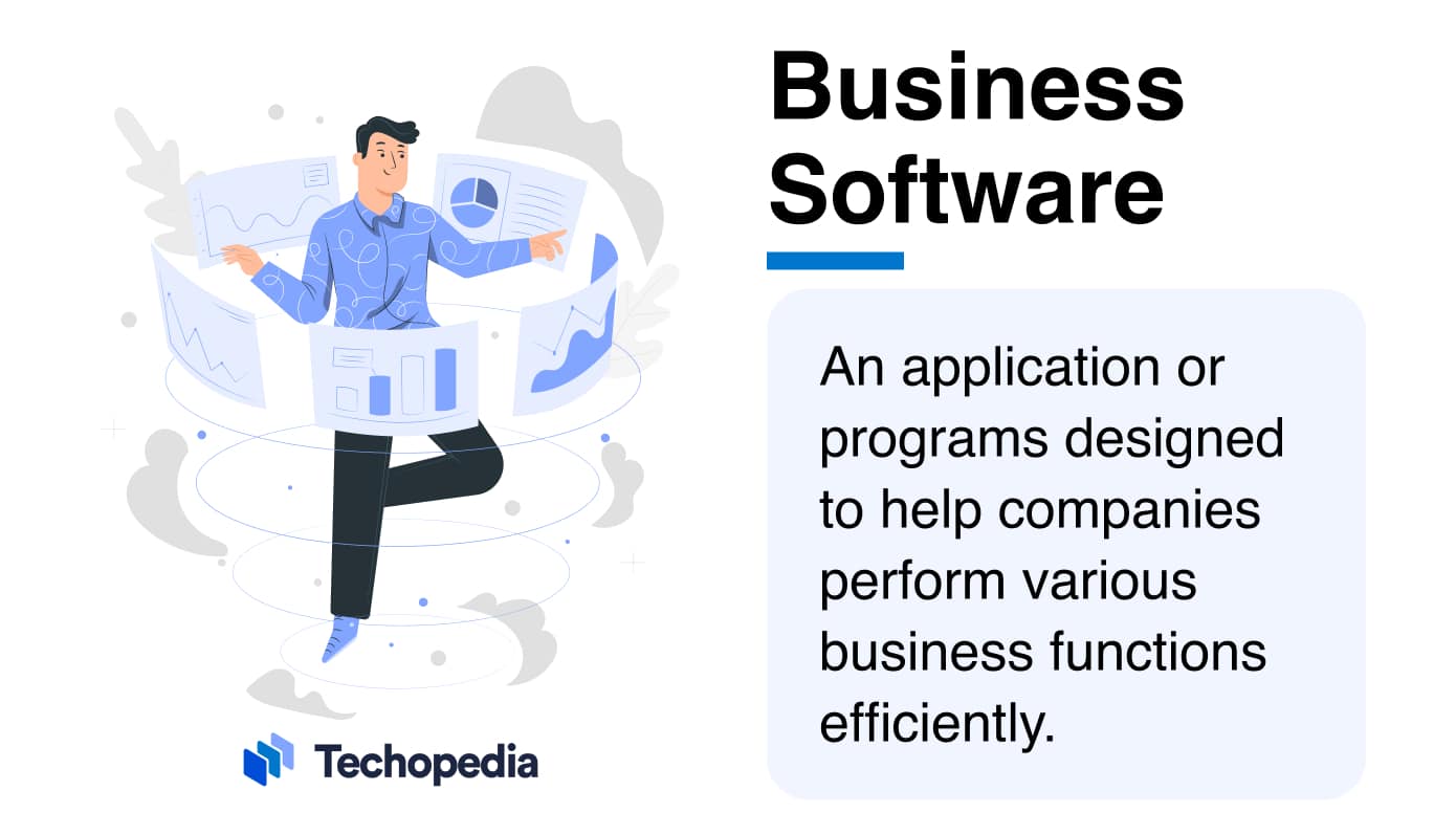 Image explaining the meaning of business software