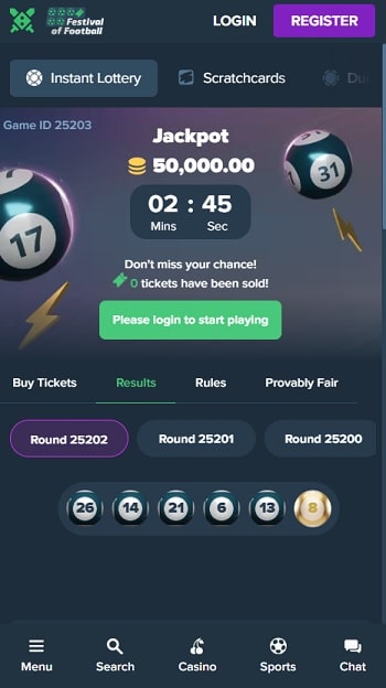 Duelbits Instant Lottery