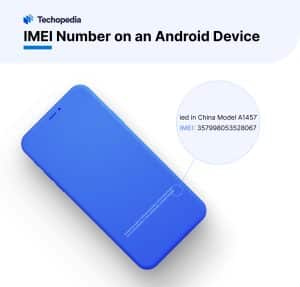 The IMEI is often printed on the back of the device.
