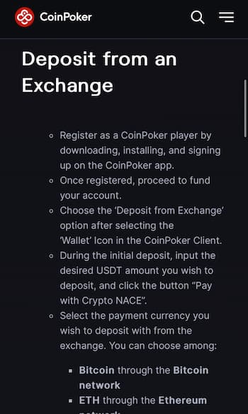 Place Your Deposit