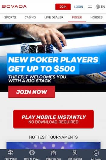 Bovada poker welcome bonus