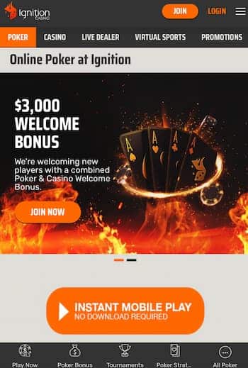 Ignition - poker bonuses