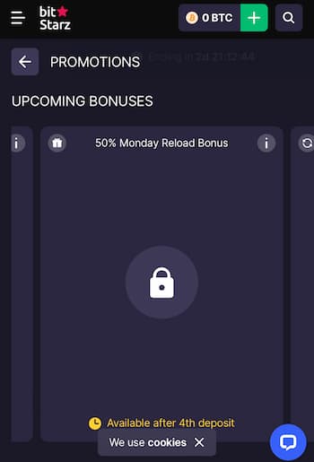 BitStarz Casino Monday Reload Bonus
