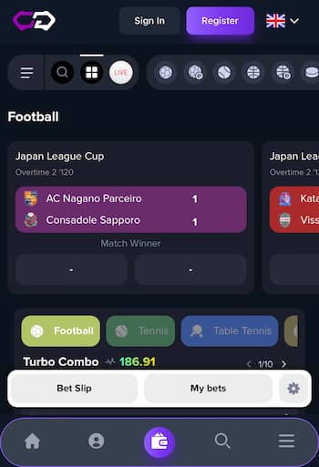 Crypto-Games.io mobile