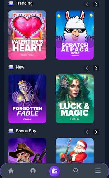 Crypto-Games.io Casino review - Game selection