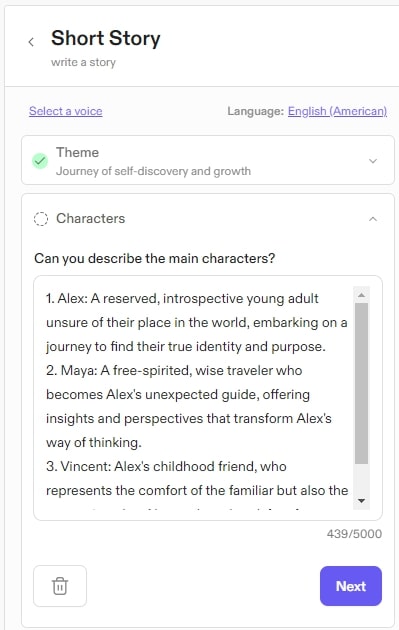 <strong>Describe Your Characters</strong>