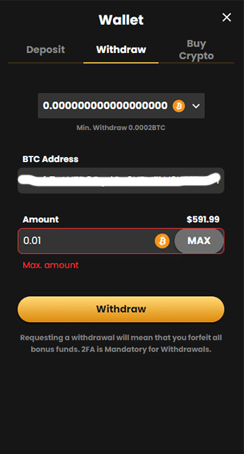Set Up Your Withdrawal