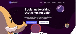 Mastodon open-source social networking platform.