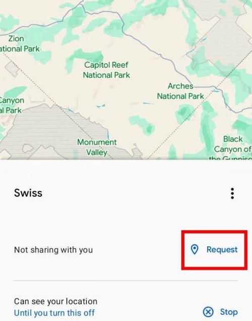 <strong>Request Location Sharing</strong>