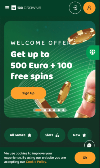 50 Crowns Casino - Online Blackjack