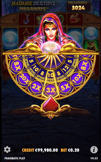 Madame Destiny Megaways Free Spins Feature