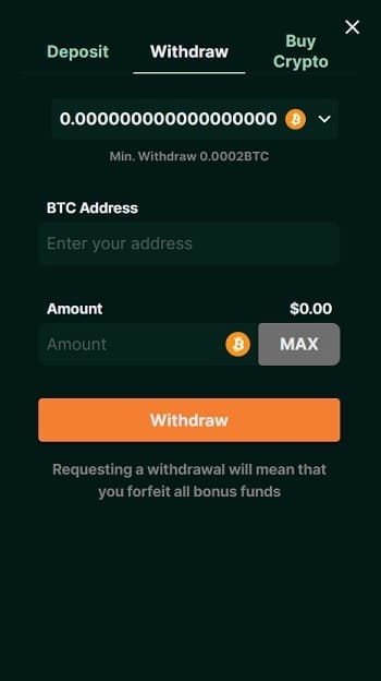 Withdraw Winnings