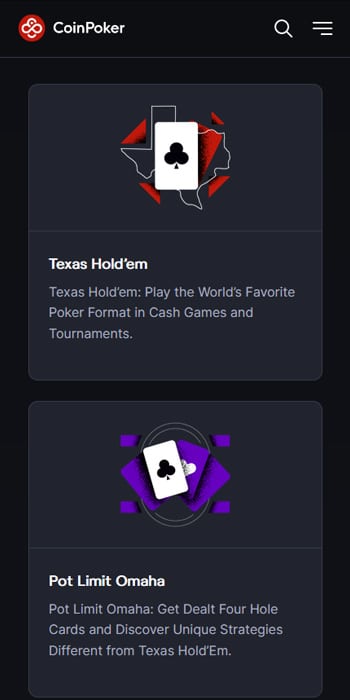 CoinPoker Games