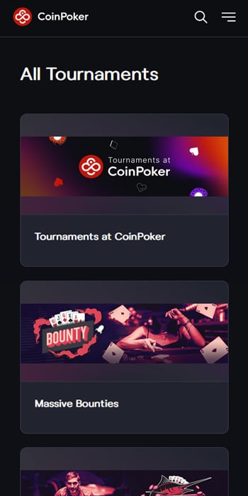 CoinPoker Tournaments
