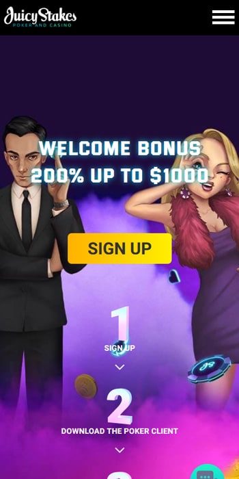 Juicy Stakes Poker Homepage
