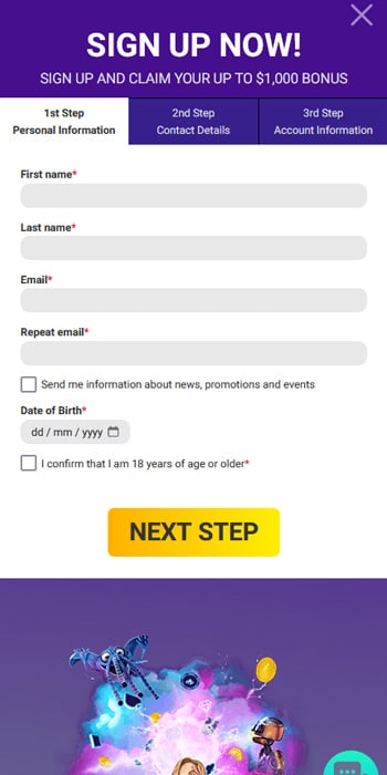 Sign Up for an Account