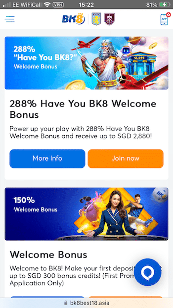 Use your Welcome Bonus