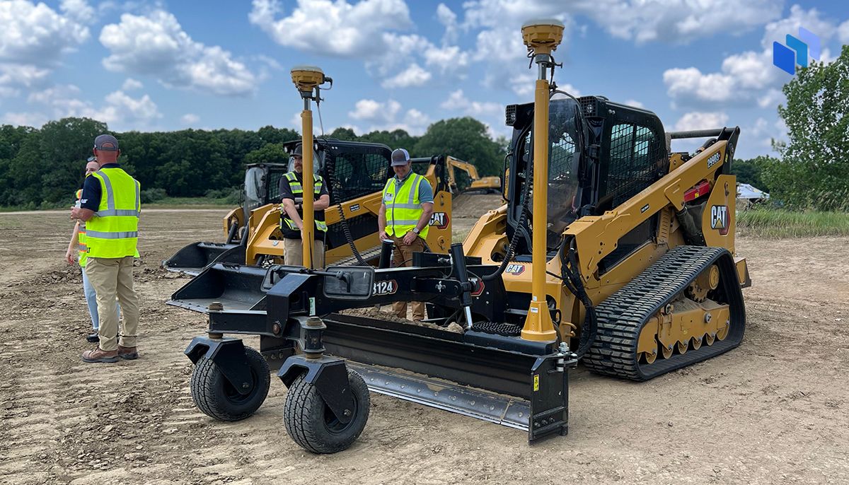CAT Compact Track Loader used for Grading