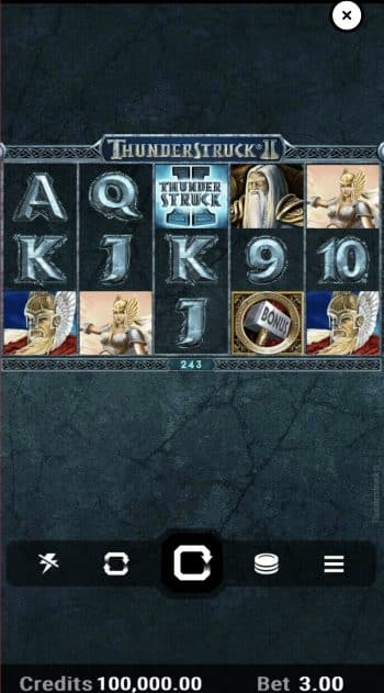 Thunderstruck 2 slot on mobile apps