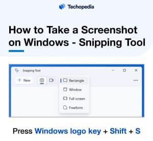 How to Take a Screenshot on Windows - snippet tool