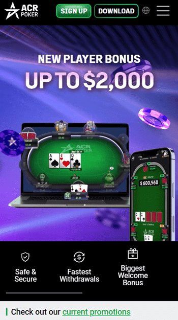 ACR - Best Bitcoin Poker Sites