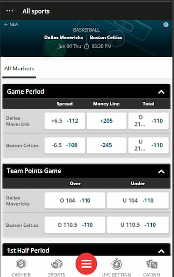 nba betting sites