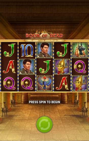 Book of Dead Slot on mobile in Ireland