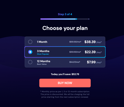 <strong>Step 3 - Choose Your Plan</strong>