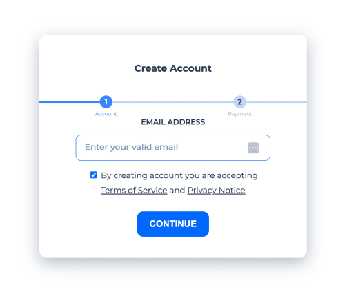 <strong>Step 2 - Create Your GEOfinder Account<b> </b></strong>