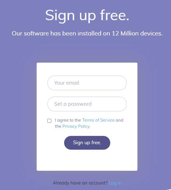 <b>Create an Account</b>