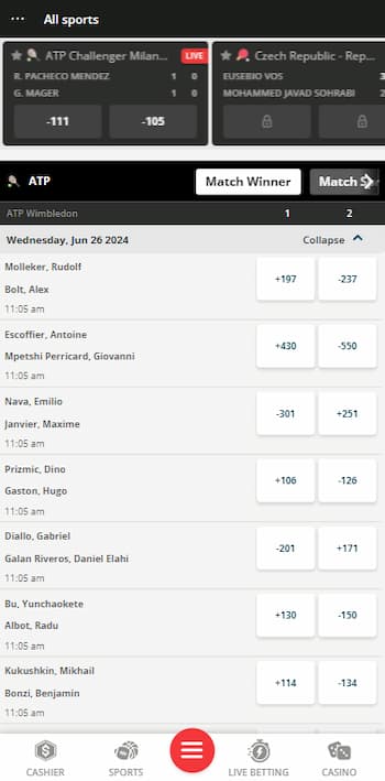 How to bet on tennis