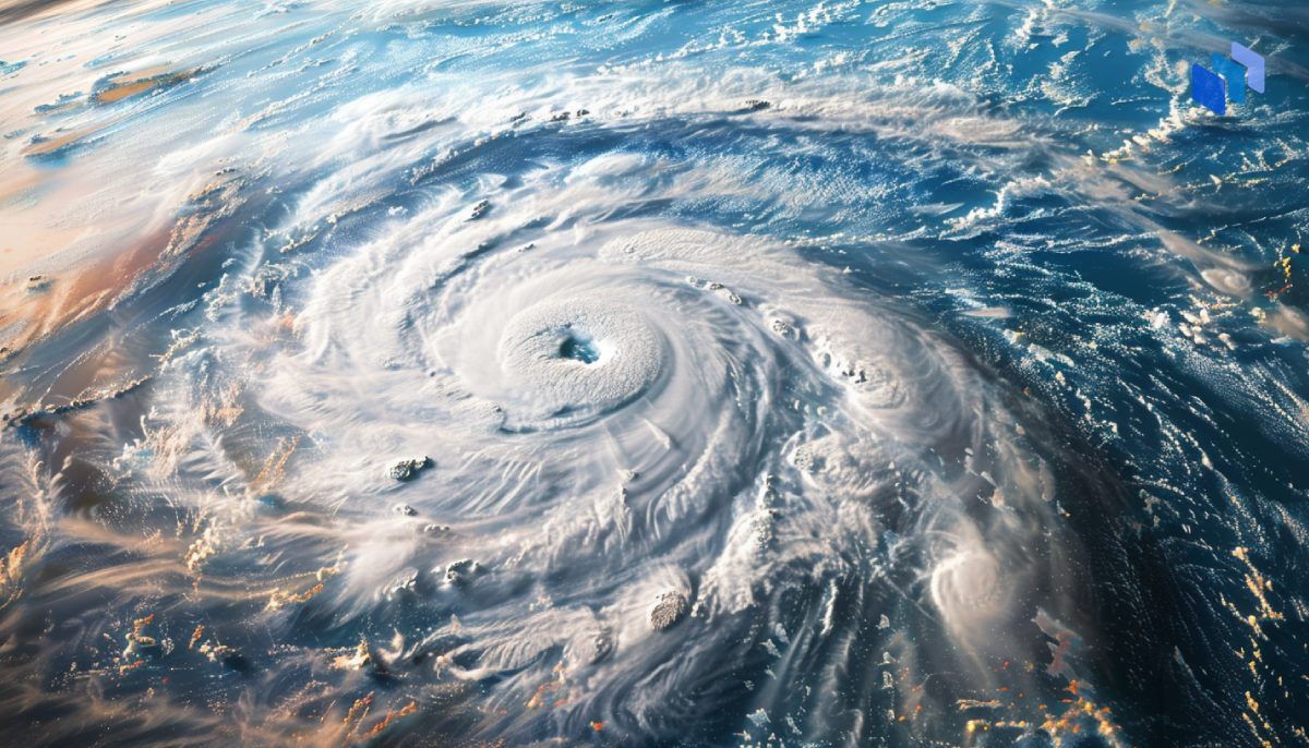 Hurricane over Earth