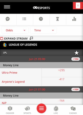 Start Placing LoL Wagers