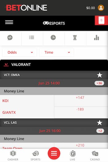 Start Placing Valorant Bets