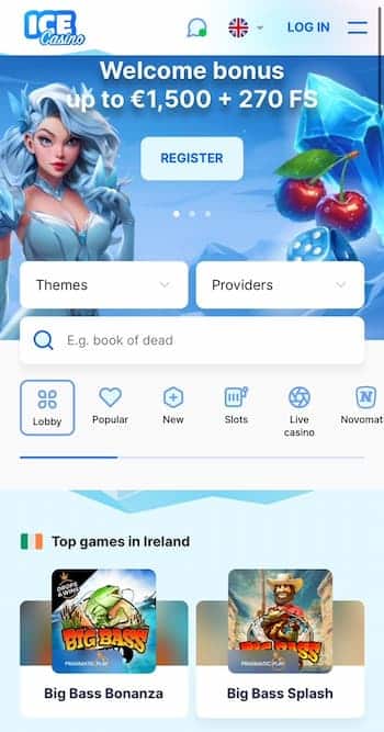 Ice Casino online slots in Ireland