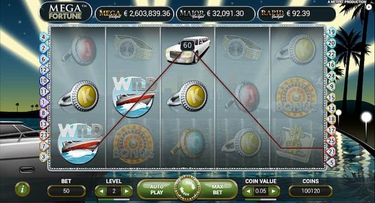 Mega Fortune slot winning combination - Techopedia