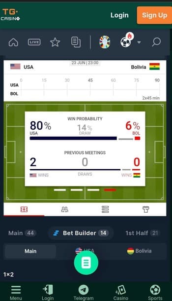tg casino bet builder soccer betting sites