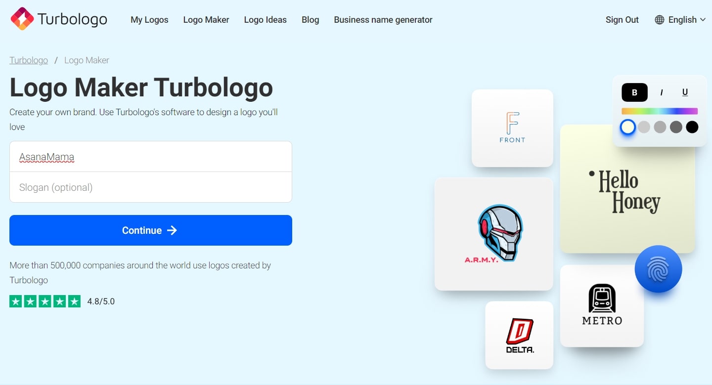 <strong>Enter Your Business Name</strong>
